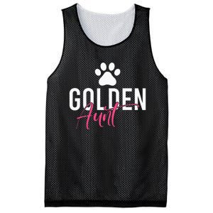 Golden Aunt Golden Retriever Aunt Mesh Reversible Basketball Jersey Tank