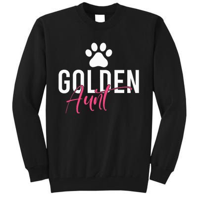 Golden Aunt Golden Retriever Aunt Tall Sweatshirt