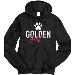 Golden Aunt Golden Retriever Aunt Tie Dye Hoodie