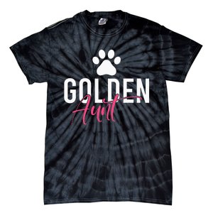 Golden Aunt Golden Retriever Aunt Tie-Dye T-Shirt