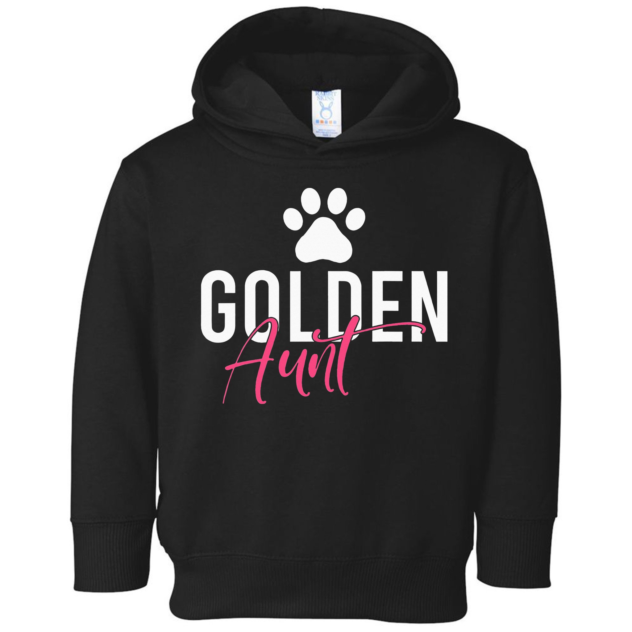 Golden Aunt Golden Retriever Aunt Toddler Hoodie