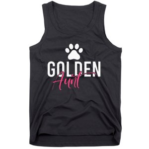 Golden Aunt Golden Retriever Aunt Tank Top