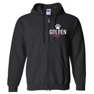 Golden Aunt Golden Retriever Aunt Full Zip Hoodie