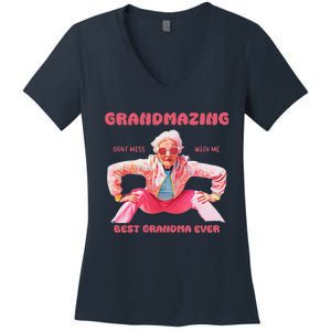 Grandmazing Award Women's V-Neck T-Shirt