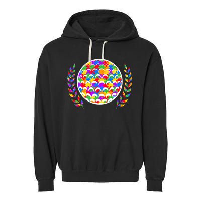 Golf Autism Golf Awareness Acceptance Golfers Tee Gift Garment-Dyed Fleece Hoodie