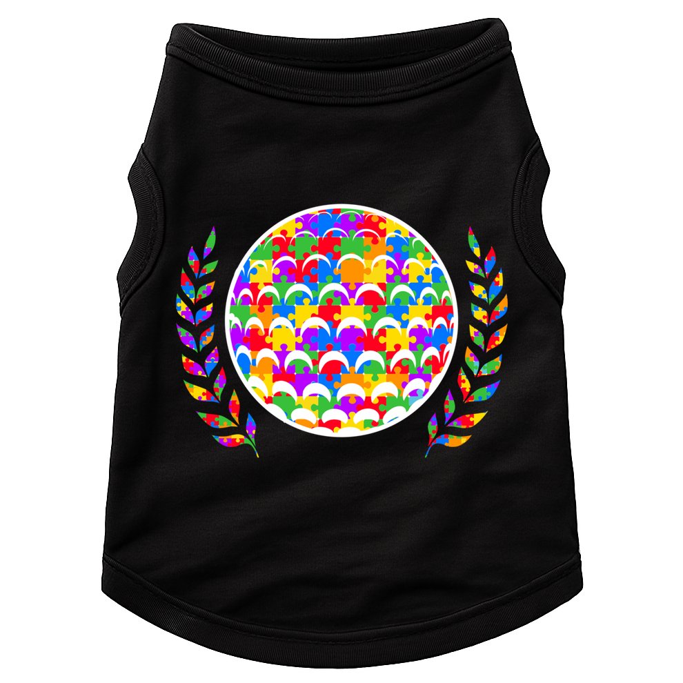 Golf Autism Golf Awareness Acceptance Golfers Tee Gift Doggie Tank