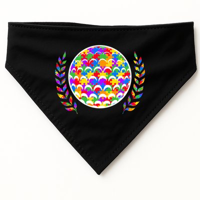 Golf Autism Golf Awareness Acceptance Golfers Tee Gift USA-Made Doggie Bandana