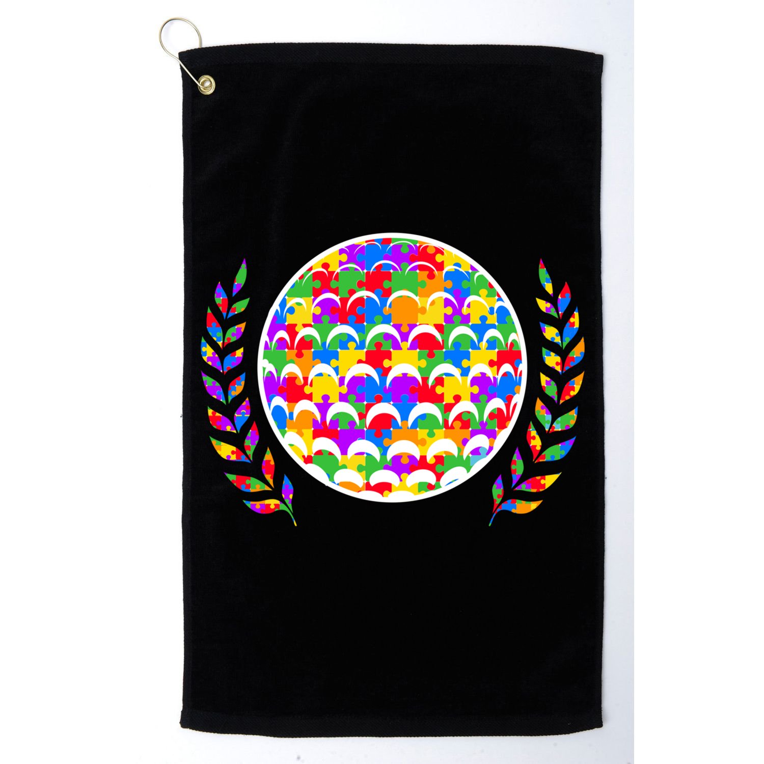 Golf Autism Golf Awareness Acceptance Golfers Tee Gift Golf Towel