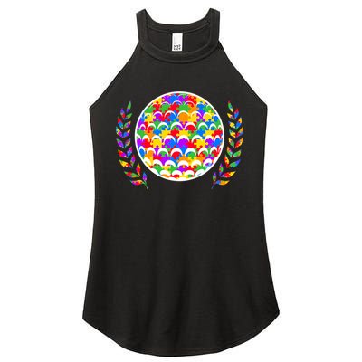 Golf Autism Golf Awareness Acceptance Golfers Tee Gift Women's Perfect Tri Rocker Tank