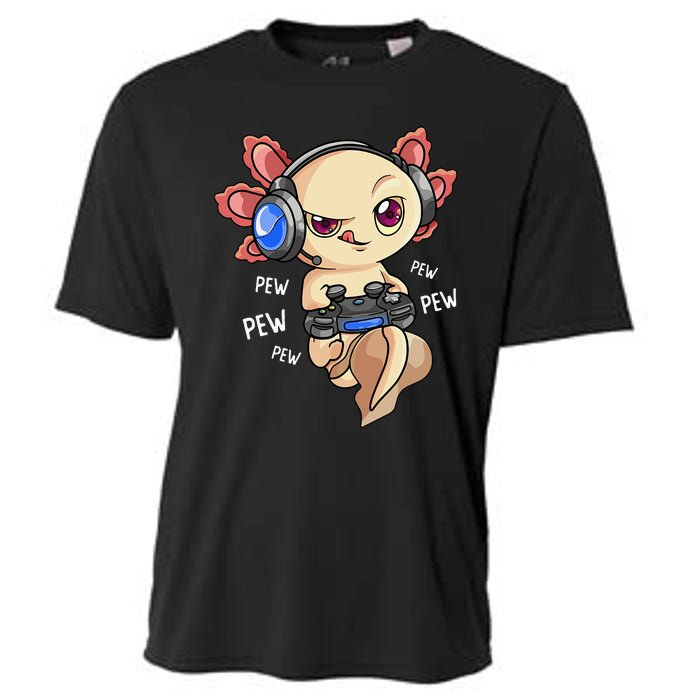 Gaming Axolotl Gamers  Kawaii Video Game  Cooling Performance Crew T-Shirt