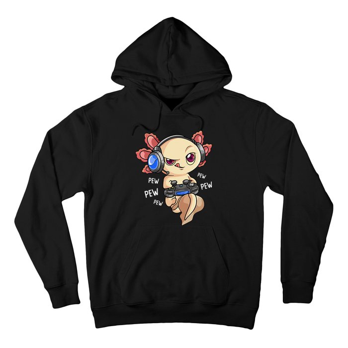 Gaming Axolotl Gamers  Kawaii Video Game  Hoodie