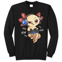 Gaming Axolotl Gamers  Kawaii Video Game  Sweatshirt