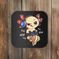 Gaming Axolotl Gamers  Kawaii Video Game  Coaster