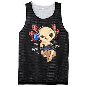 Gaming Axolotl Gamers  Kawaii Video Game  Mesh Reversible Basketball Jersey Tank