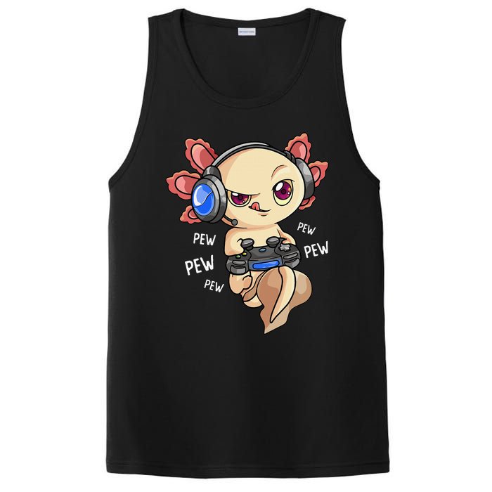 Gaming Axolotl Gamers  Kawaii Video Game  PosiCharge Competitor Tank