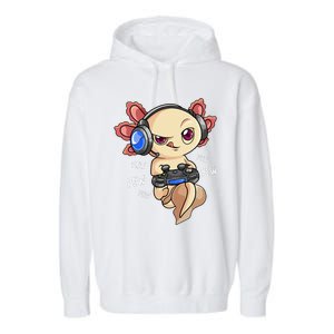 Gaming Axolotl Gamers  Kawaii Video Game  Garment-Dyed Fleece Hoodie