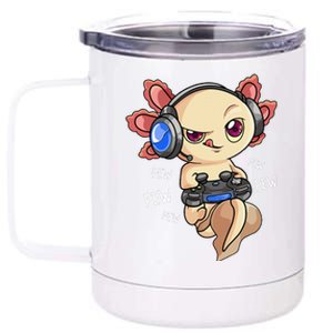 Gaming Axolotl Gamers  Kawaii Video Game  12 oz Stainless Steel Tumbler Cup