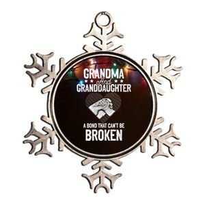 Grandma And Granddaughter A Bond That Can't Be Broken Meaningful Gift Metallic Star Ornament