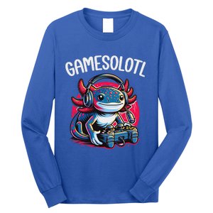 Gamesolotl Axolotl Gamer Anime Gifts Kawaii Long Sleeve Shirt