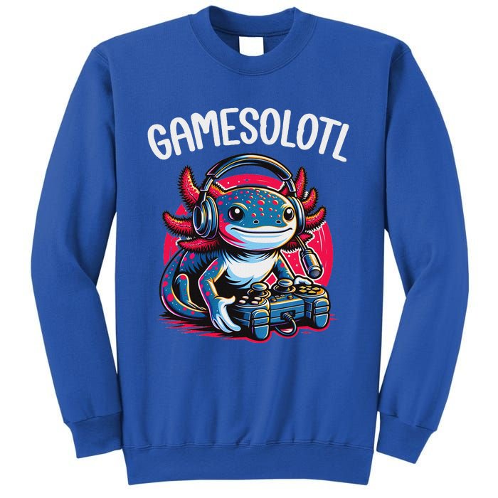 Gamesolotl Axolotl Gamer Anime Gifts Kawaii Sweatshirt