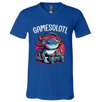 Gamesolotl Axolotl Gamer Anime Gifts Kawaii V-Neck T-Shirt