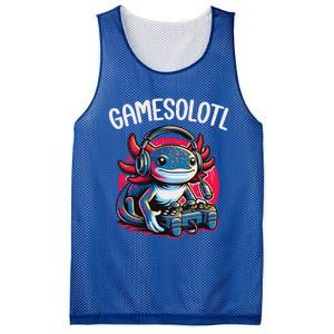 Gamesolotl Axolotl Gamer Anime Gifts Kawaii Mesh Reversible Basketball Jersey Tank