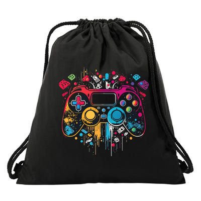Gamer Aesthetic Graphic Gaming Video Games Teens Drawstring Bag