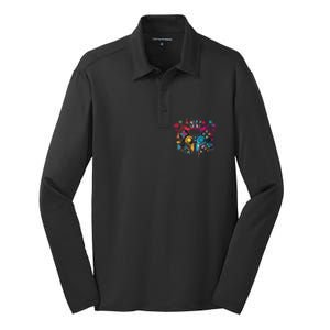 Gamer Aesthetic Graphic Gaming Video Games Teens Silk Touch Performance Long Sleeve Polo