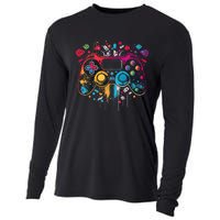 Gamer Aesthetic Graphic Gaming Video Games Teens Cooling Performance Long Sleeve Crew