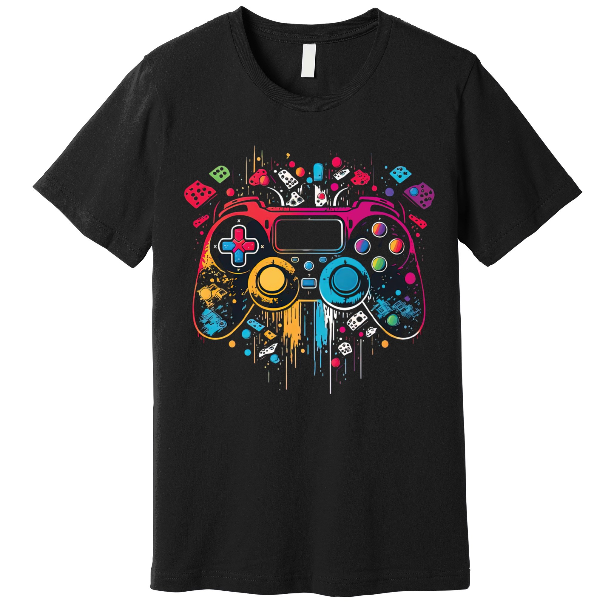 Gamer Aesthetic Graphic Gaming Video Games Teens Premium T-Shirt