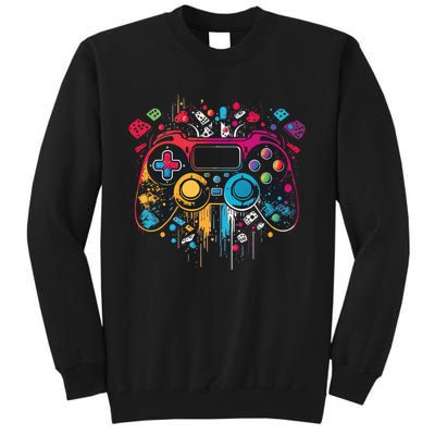 Gamer Aesthetic Graphic Gaming Video Games Teens Tall Sweatshirt