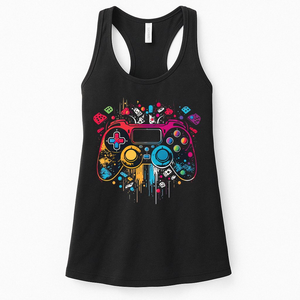 Gamer Aesthetic Graphic Gaming Video Games Teens Womens Tank Top