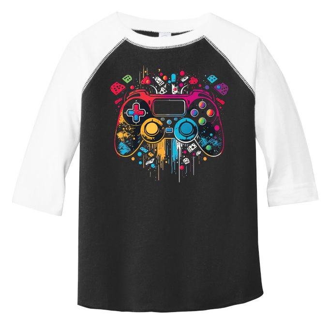 Gamer Aesthetic Graphic Gaming Video Games Teens Toddler Fine Jersey T-Shirt