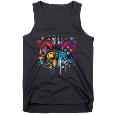 Gamer Aesthetic Graphic Gaming Video Games Teens Tank Top