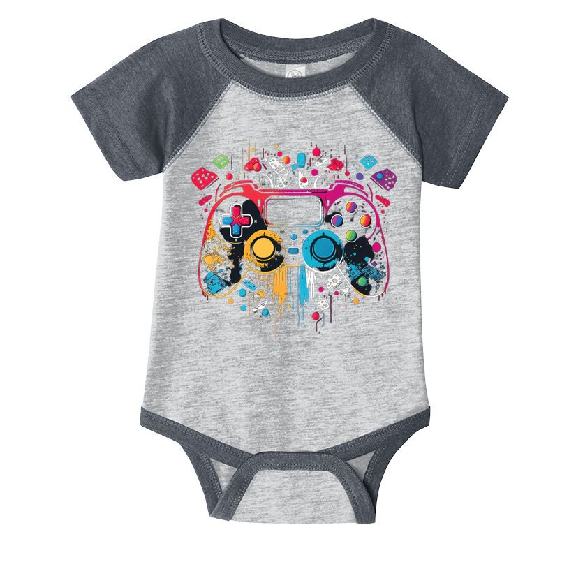 Gamer Aesthetic Graphic Gaming Video Games Teens Infant Baby Jersey Bodysuit