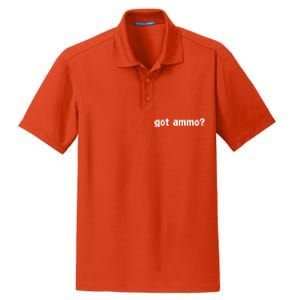 Got Ammo? Dry Zone Grid Polo