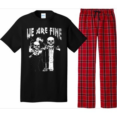 Goth Art Grunge American Gothic Style We Are Fine Occult Pajama Set