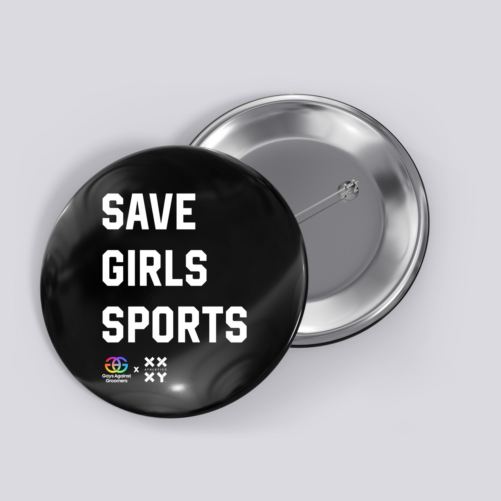 Gays Against Groomers Save Girl Sports Xxxy Athletics Button