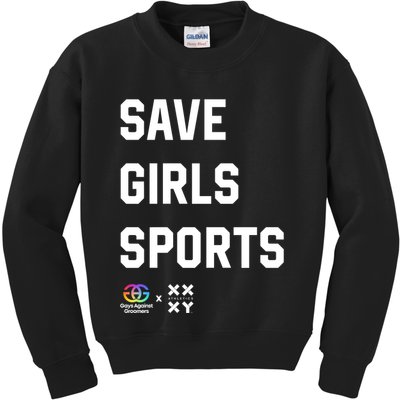 Gays Against Groomers Save Girl Sports Xxxy Athletics Kids Sweatshirt