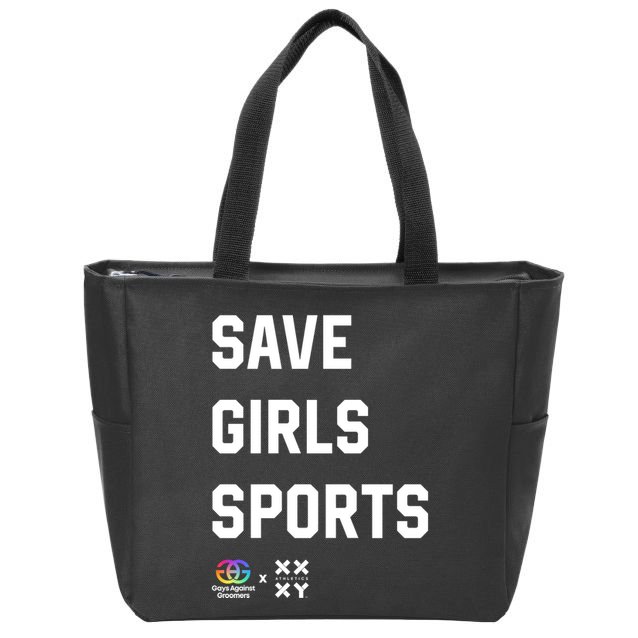 Gays Against Groomers Save Girl Sports Xxxy Athletics Zip Tote Bag