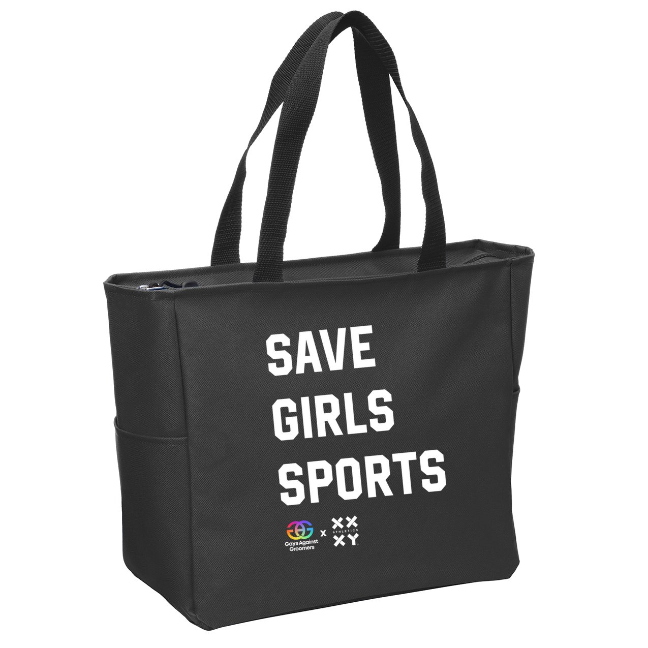 Gays Against Groomers Save Girl Sports Xxxy Athletics Zip Tote Bag