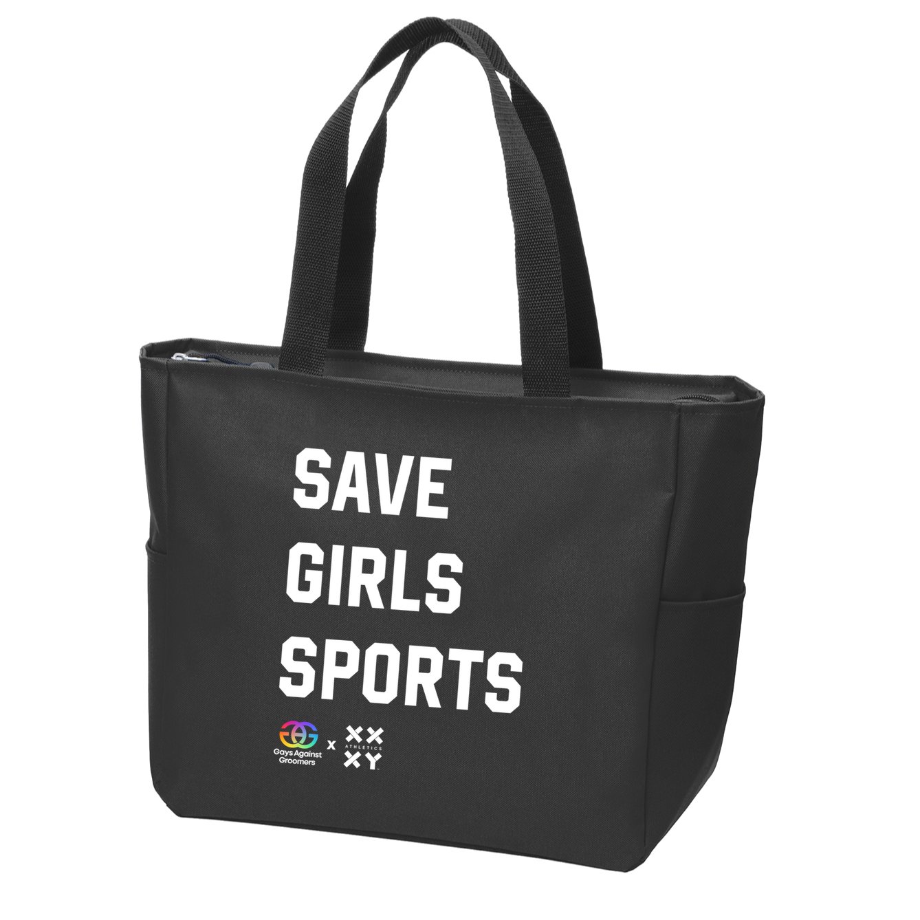 Gays Against Groomers Save Girl Sports Xxxy Athletics Zip Tote Bag