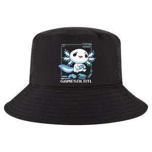 Gamer Axolotl Gamesolotl Fish Gaming Video Gamer Anime Cool Comfort Performance Bucket Hat