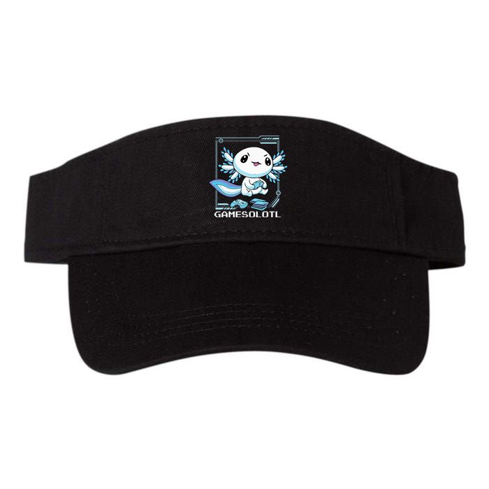 Gamer Axolotl Gamesolotl Fish Gaming Video Gamer Anime Valucap Bio-Washed Visor