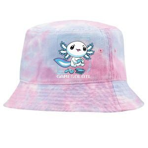 Gamer Axolotl Gamesolotl Fish Gaming Video Gamer Anime Tie-Dyed Bucket Hat