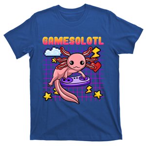 Gamer Axolotl Gamesolotl Kawaii Games Pastel Anime Fish Gift T-Shirt