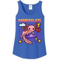 Gamer Axolotl Gamesolotl Kawaii Games Pastel Anime Fish Gift Ladies Essential Tank