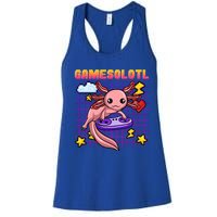 Gamer Axolotl Gamesolotl Kawaii Games Pastel Anime Fish Gift Women's Racerback Tank