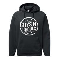 Guys And Ghouls Only Broom Performance Fleece Hoodie