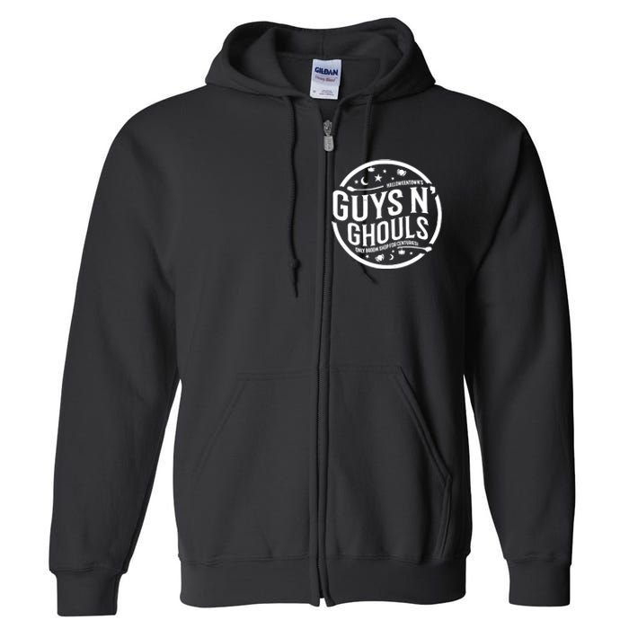 Guys And Ghouls Only Broom Full Zip Hoodie